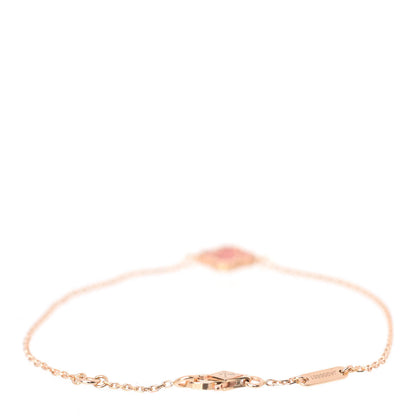 Van Cleef & Arpels 18K Rose Gold Carnelian Sweet Alhambra Bracelet 3 of 7