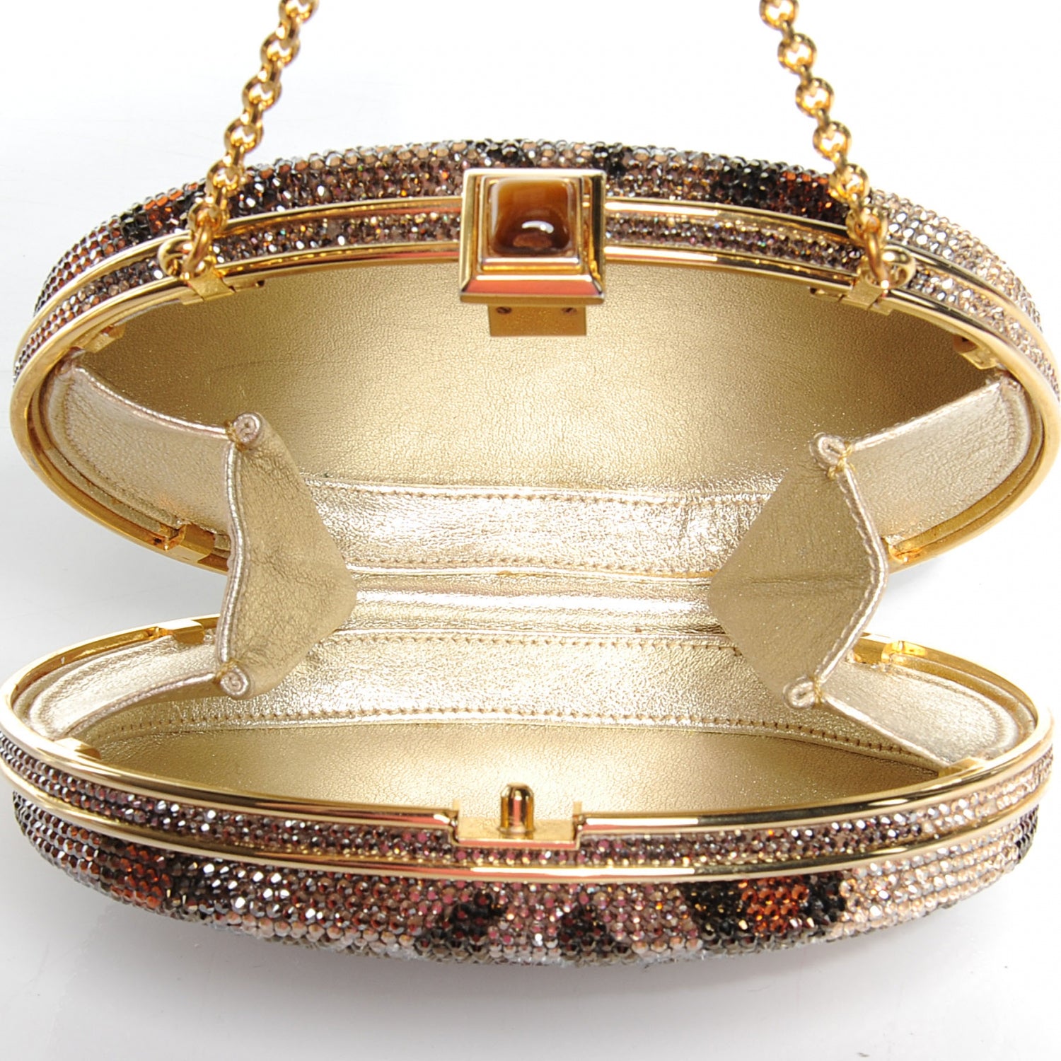 Judith Leiber Swarovski Crystal Leopard Evening Clutch 5 of 6