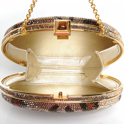 Judith Leiber Swarovski Crystal Leopard Evening Clutch 5 of 6