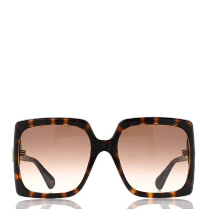Gucci Acetate Square Frame Sunglasses GG0876S Tortoise 2 of 8