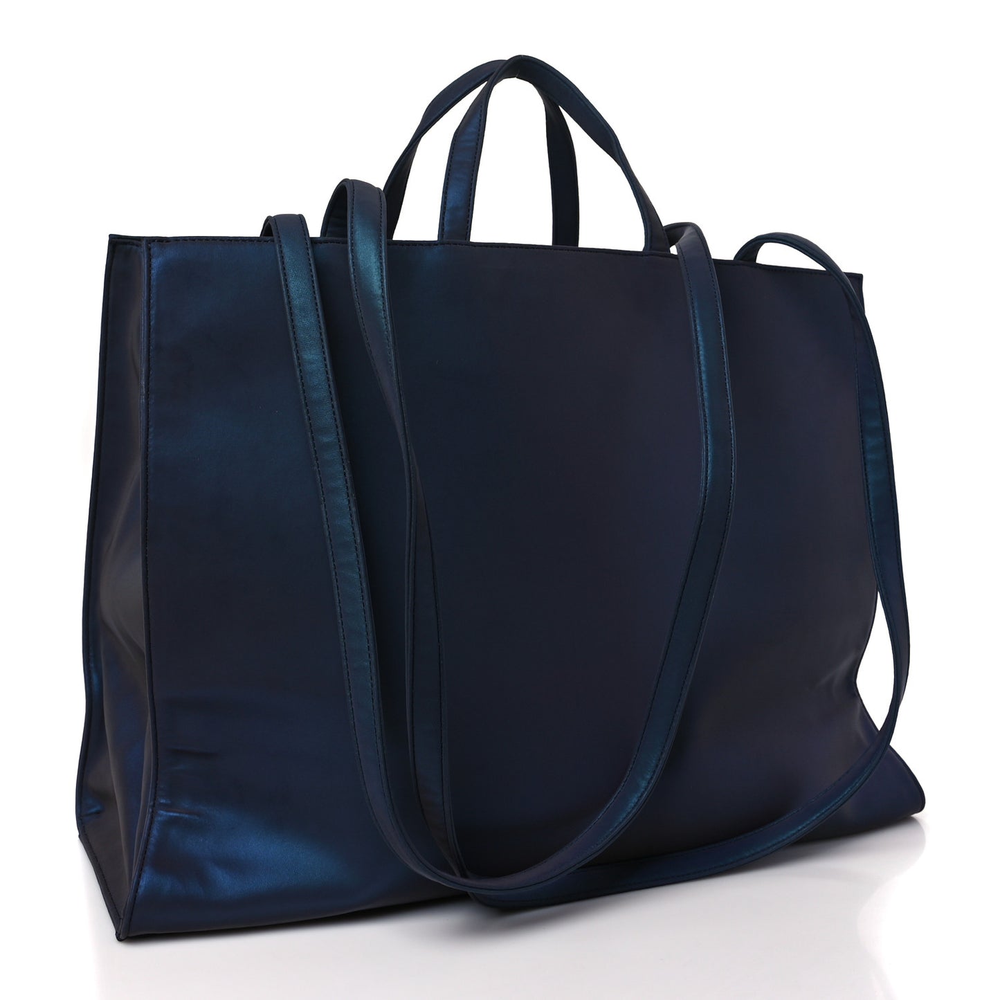 Vegan Leather Large Shopping Bag Flash