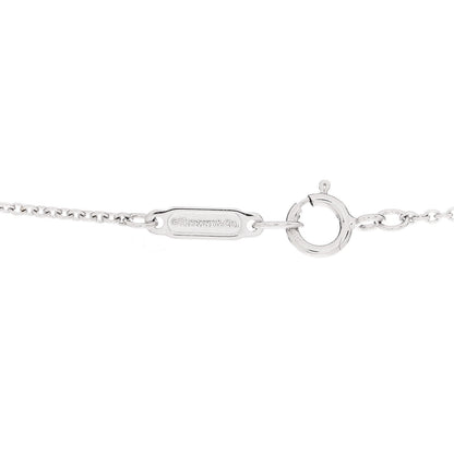 Tiffany 18K White Rose Gold Diamond 1837 Triple Interlocking Circles Pendant Necklace 6 of 7