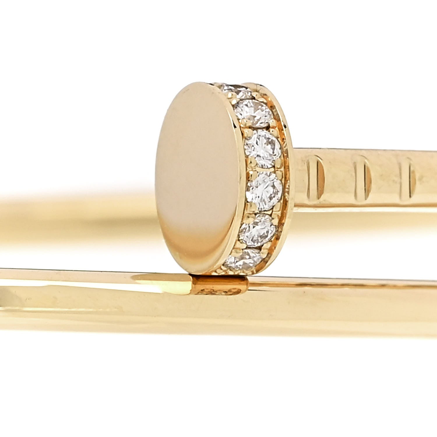 Cartier 18K Yellow Gold Diamond Small Juste Un Clou Bracelet 3 of 5