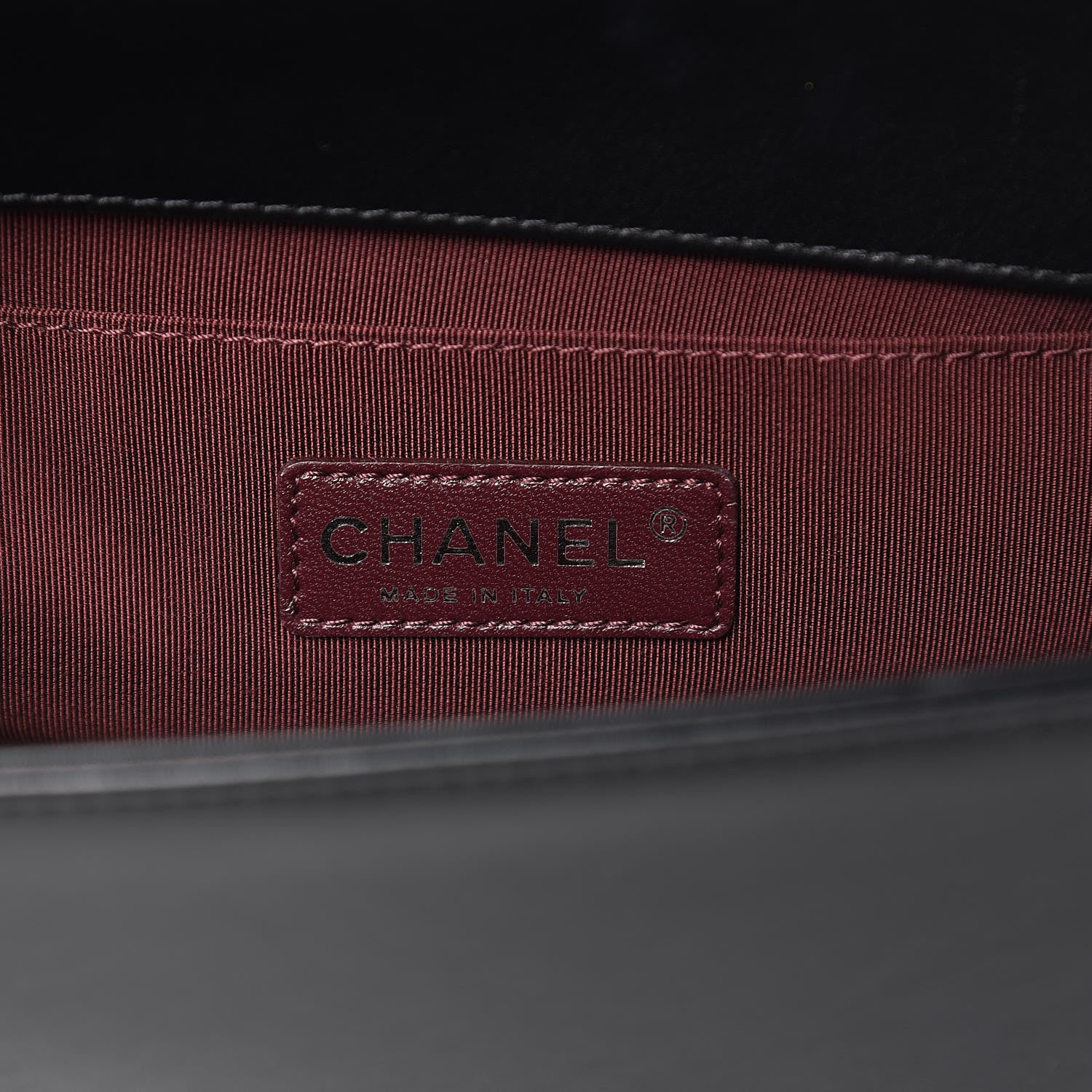 Chanel Calfskin Woven Medium Boy Flap Black White 6 of 11