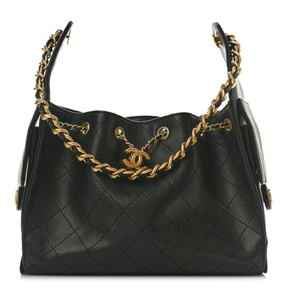 Chanel Caviar Quilted Small Chanel 25 Handbag Black 1 of 9