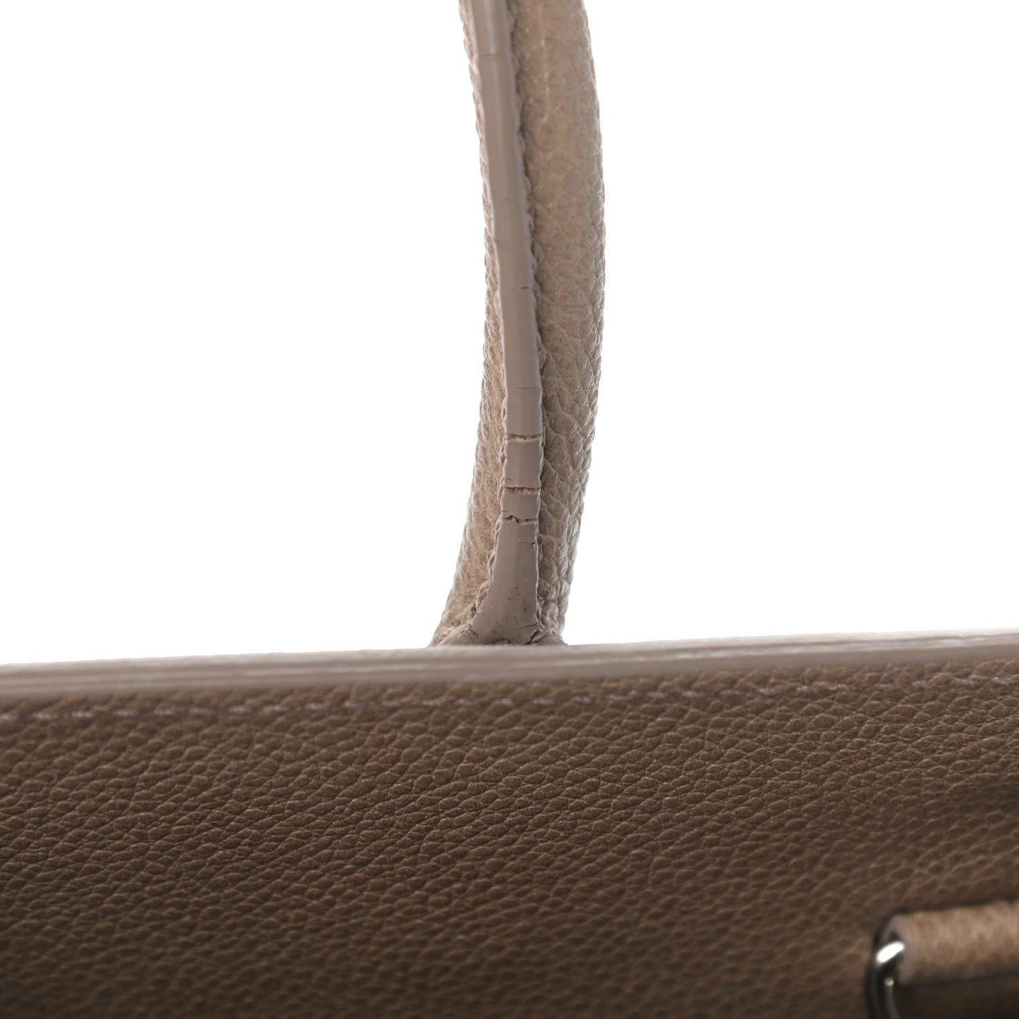 Grained Calfskin Small Sac De Jour Taupe