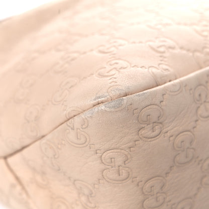 Gucci Guccissima Medium Horsebit Chain Hobo Winter Rose 10 of 23