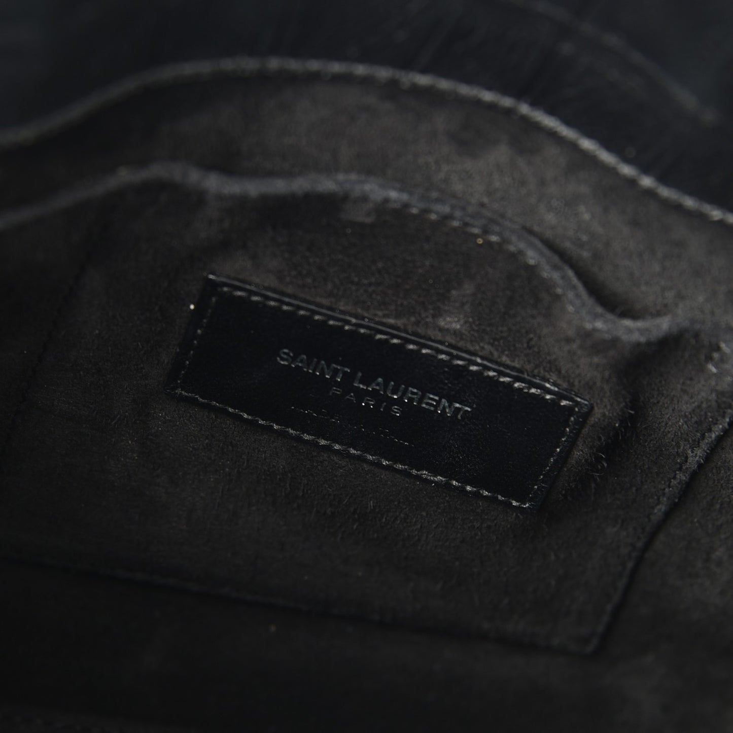 Calfskin Crocodile Embossed Nano Sac De Jour Black