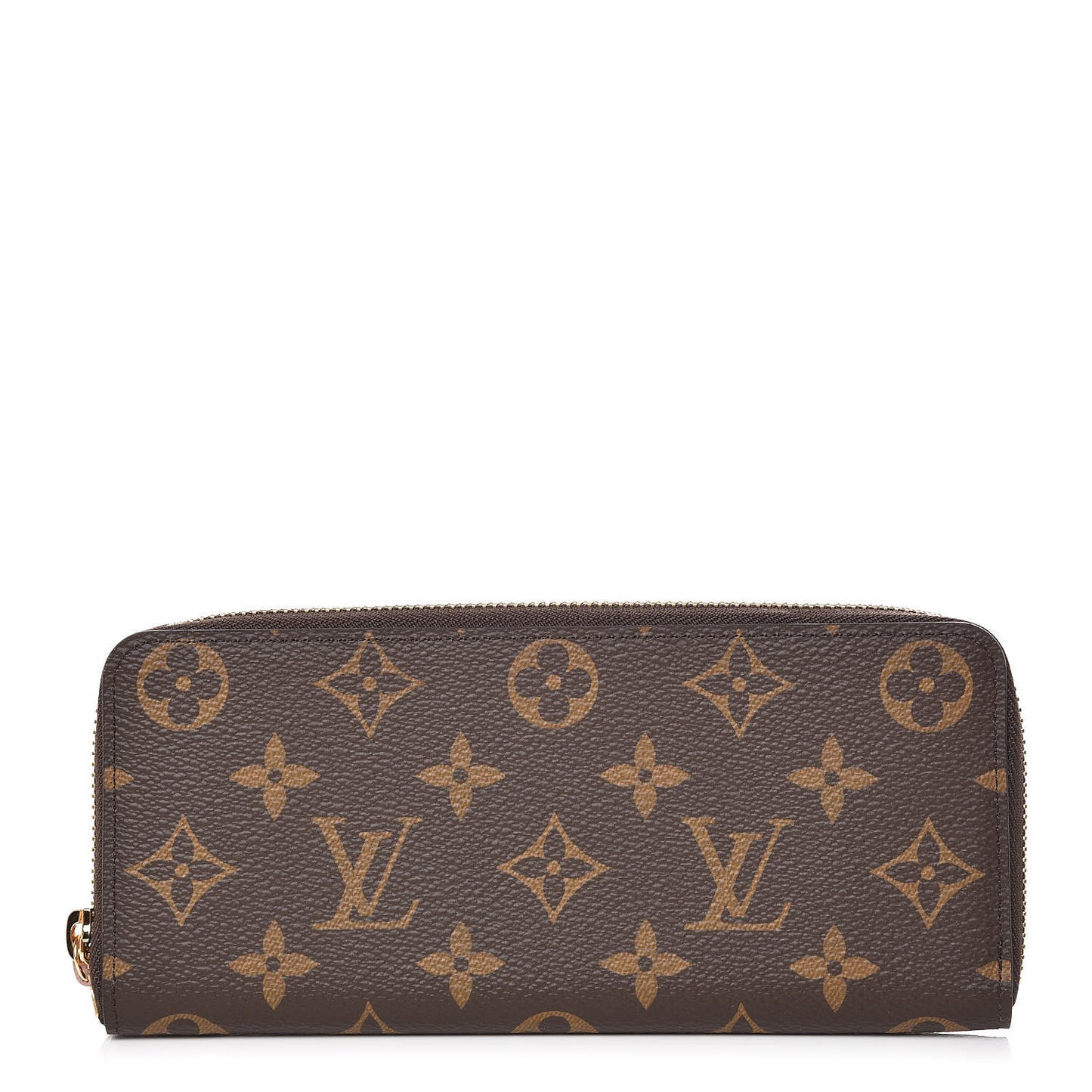 Monogram Clemence Wallet Rose Ballerine