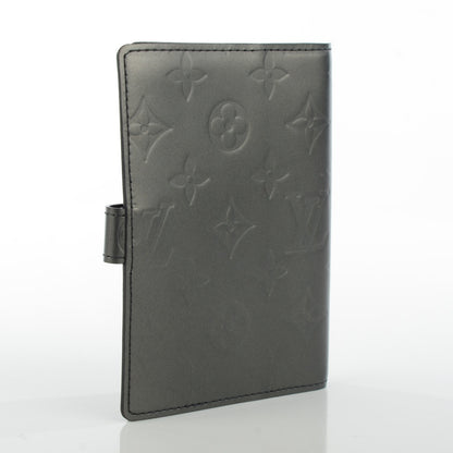 Louis Vuitton Monogram Mat Small Ring Agenda Cover Black 3 of 7
