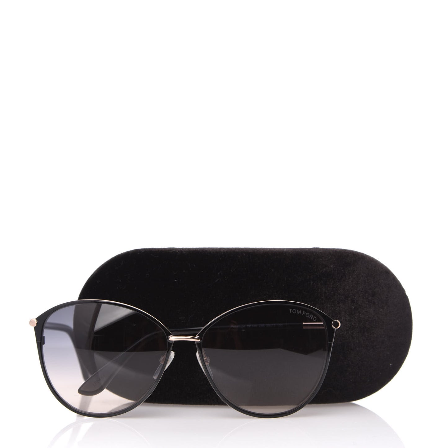 Penelope Vintage Round Sunglasses TF320 Black