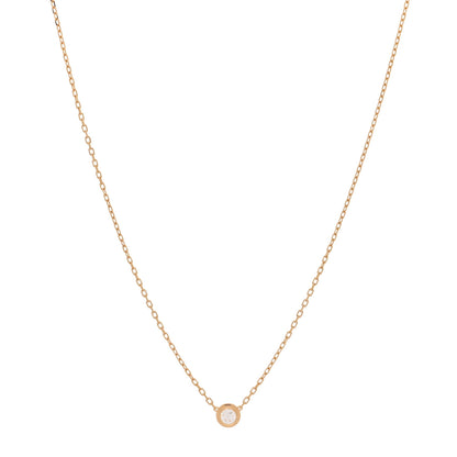 Cartier 18K Yellow Gold Diamond LM D'Amour Pendant Necklace 1 of 6