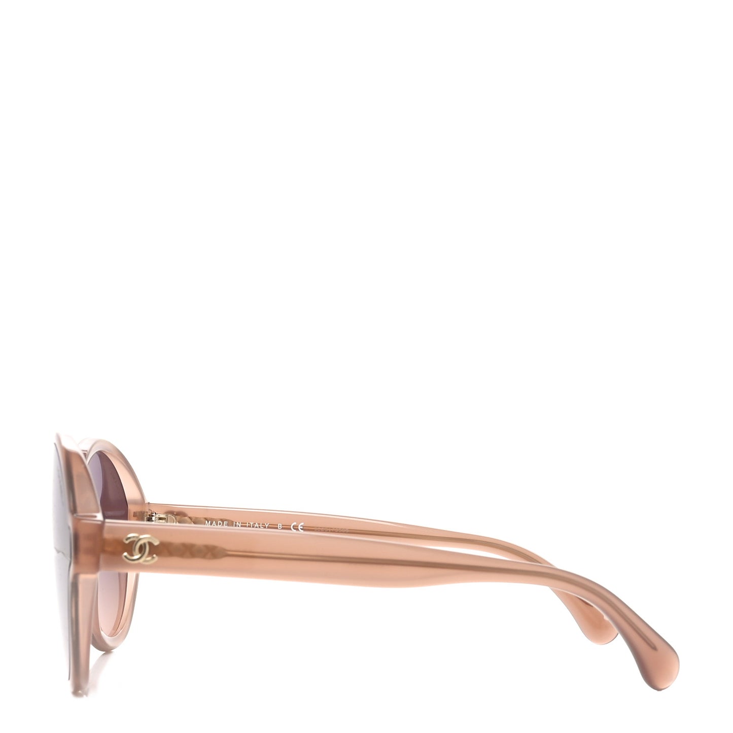 Acetate Mirrored Round Sunglasses 5387 Brown