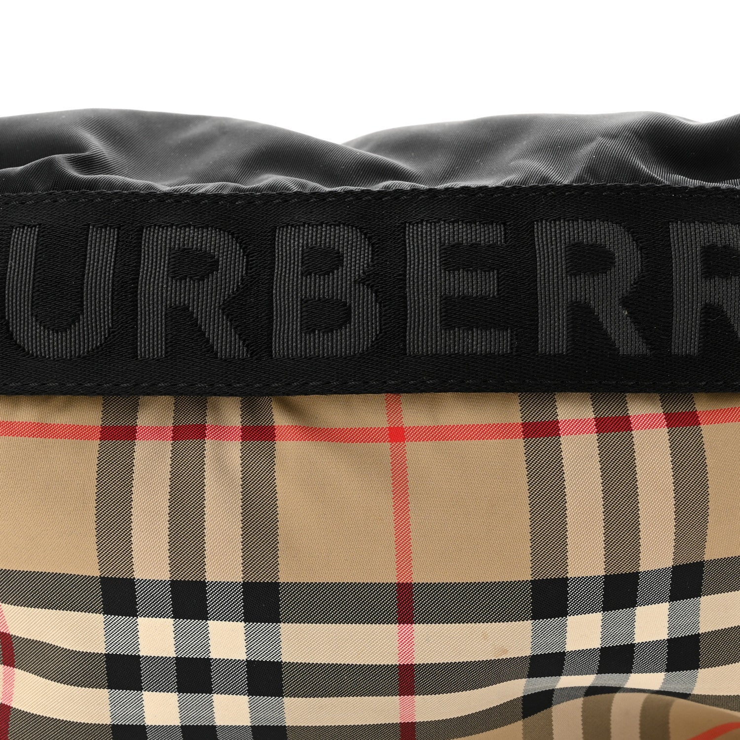 Burberry Nylon Vintage Check Sonny Bum Bag Archive Beige Black 7 of 10