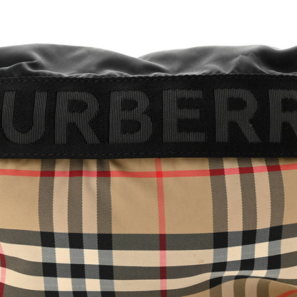 Burberry Nylon Vintage Check Sonny Bum Bag Archive Beige Black 7 of 10