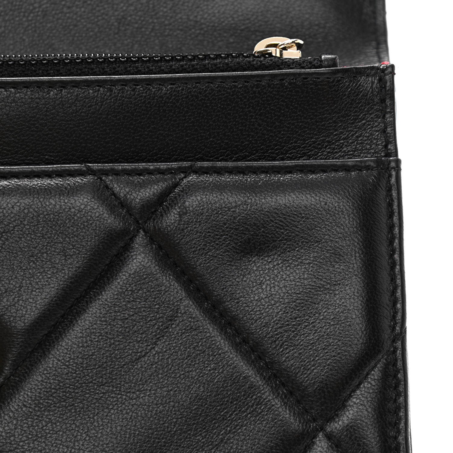 Chanel Lambskin Quilted Chanel 19 Wallet On Chain WOC Black 12 of 16