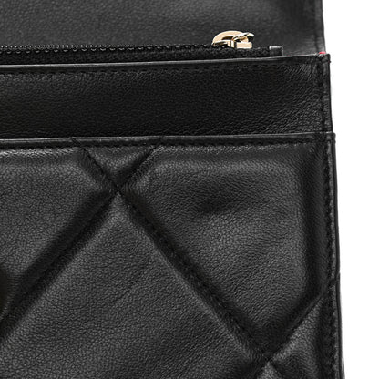 Chanel Lambskin Quilted Chanel 19 Wallet On Chain WOC Black 12 of 16