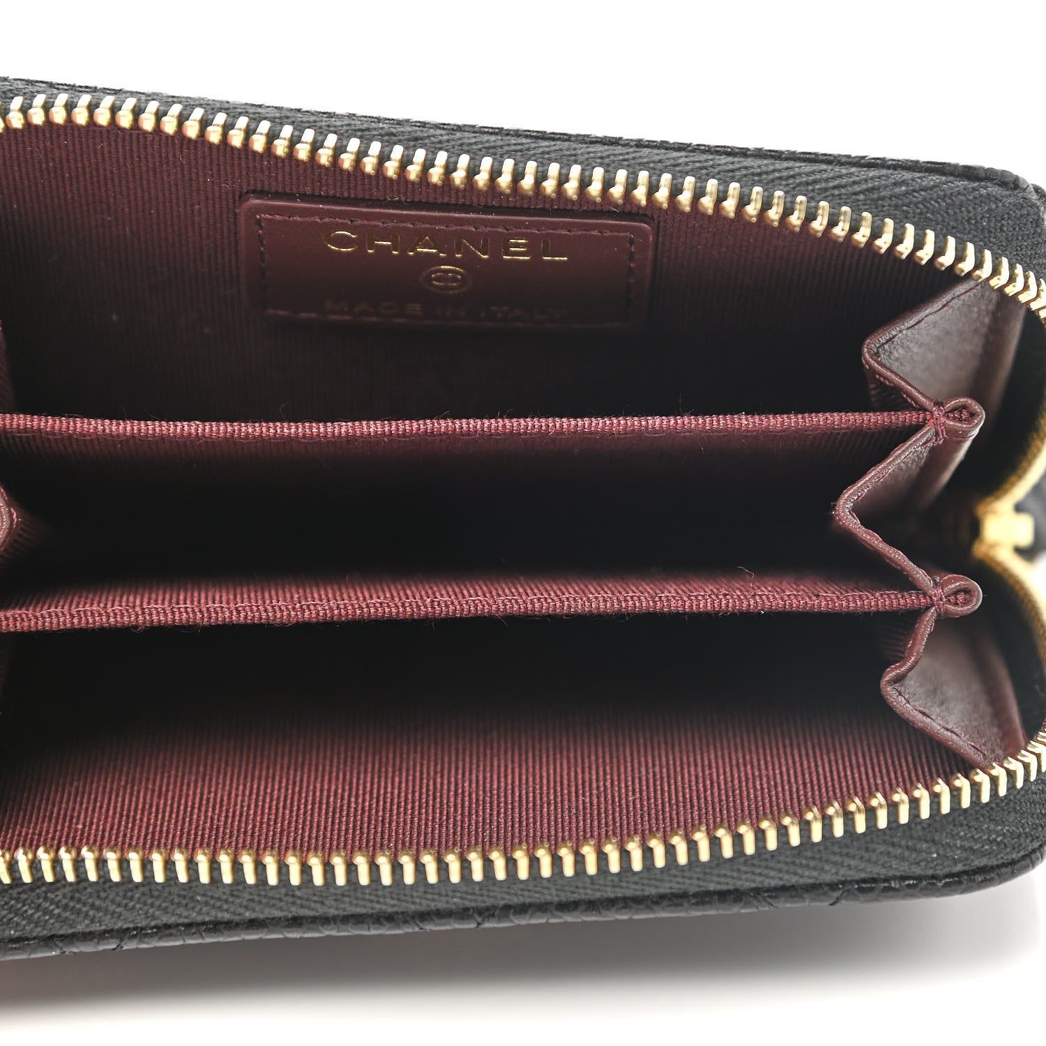 Chanel Caviar Quilted Zip Coin Purse Black 5 of 8
