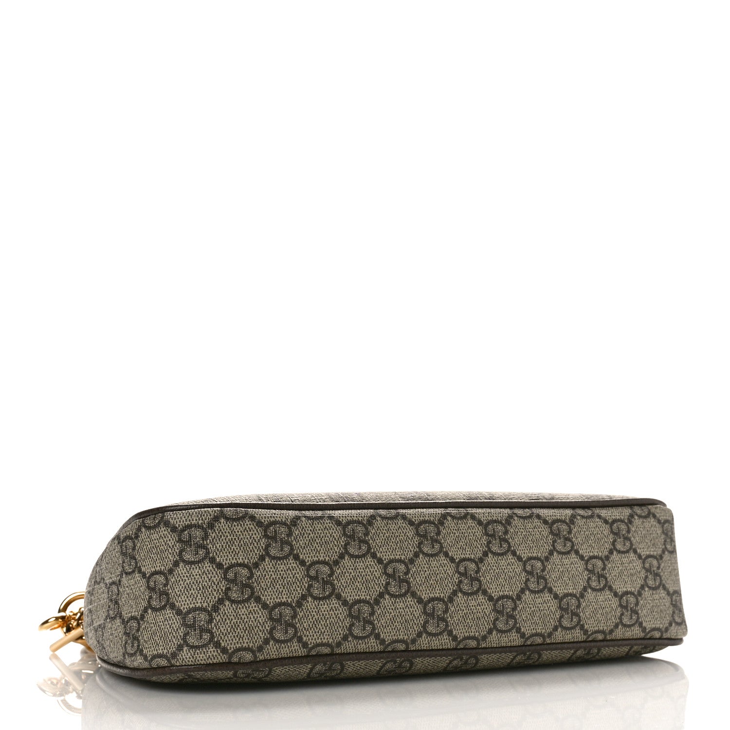 Gucci GG Supreme Monogram Textured Dollar Calfskin Web Small Ophidia GG Handbag Beige Ebony New Acero 4 of 8