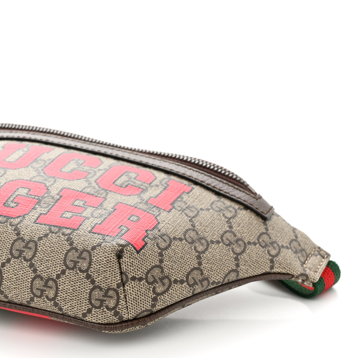 GG Supreme Monogram Textured Dollar Calfskin Gucci Tiger Belt Bag Beige Ebony Lobster Red New Shamarock New Acero