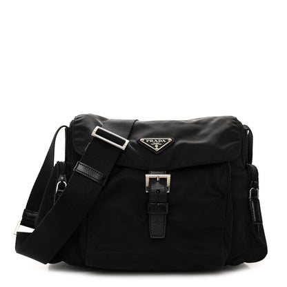 Prada Nylon Vela Messenger Black 1 of 11
