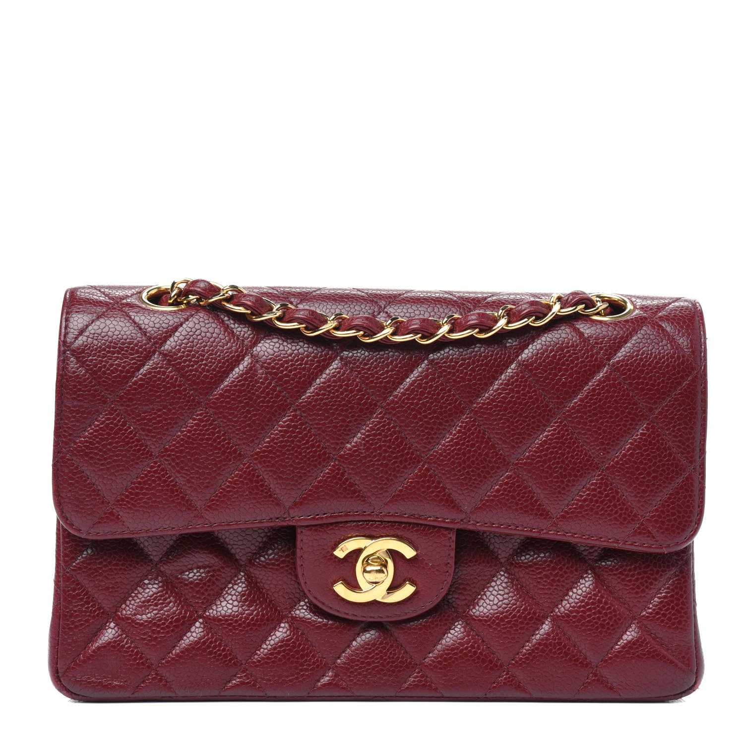 Chanel Caviar Quilted Small Double Flap Red 1 of 4