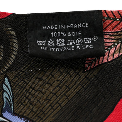 Hermes Silk Tree Of Song Twilly Rouge Bronze Bleu 3 of 3