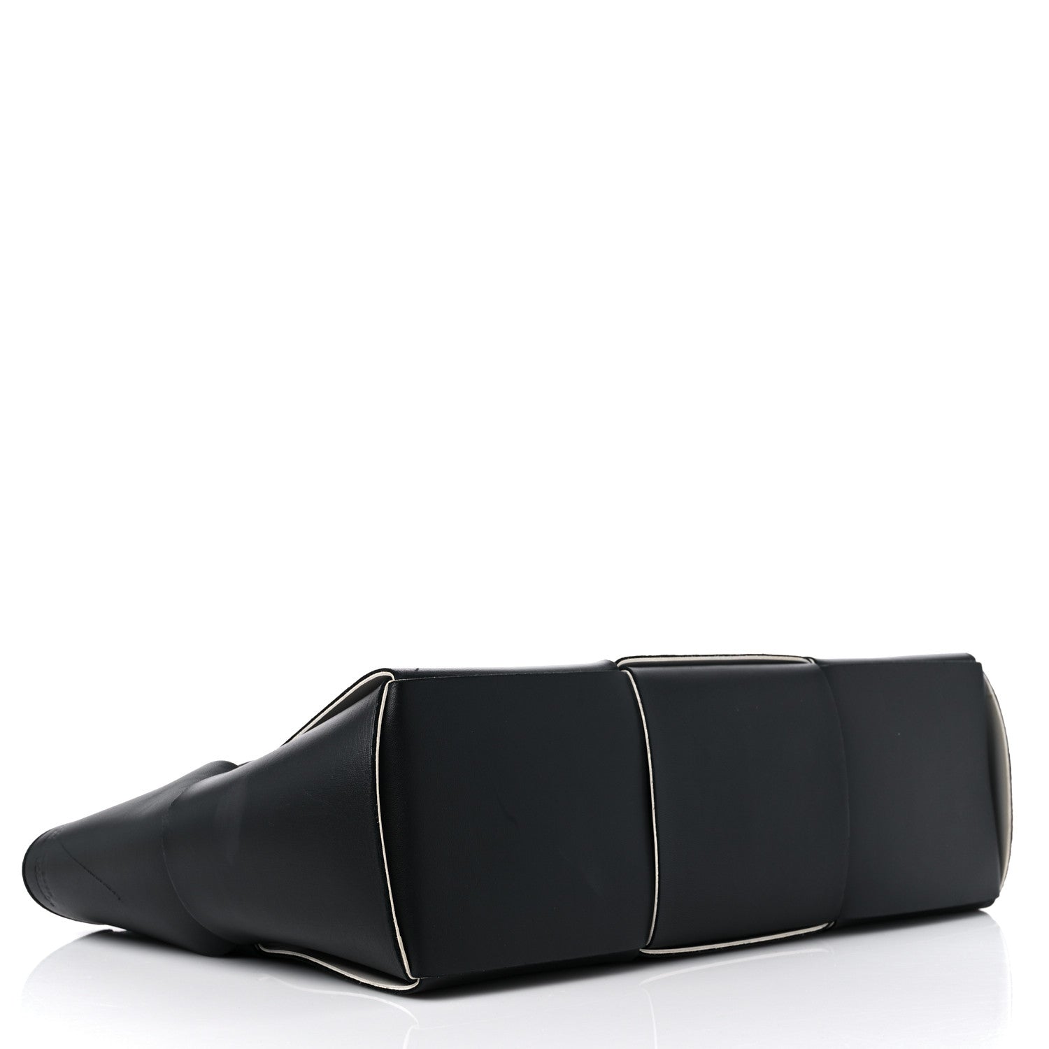Bottega Veneta Nappa Maxi Intrecciato Arco Tote Black White 5 of 16