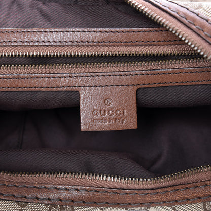 Gucci Monogram Medium Jockey Hobo Brown 8 of 17