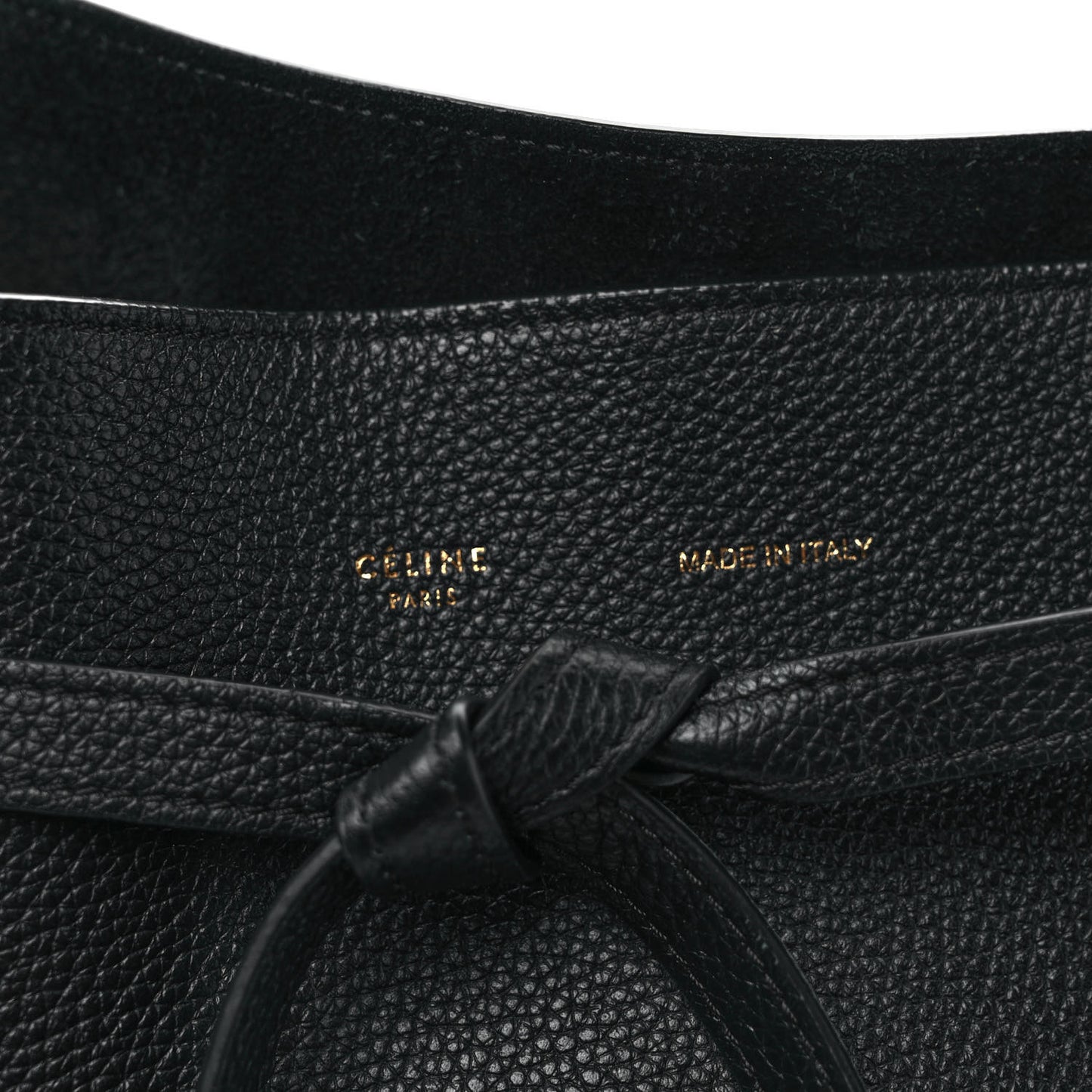 Soft Grained Calfskin Small Belt Cabas Phantom Black