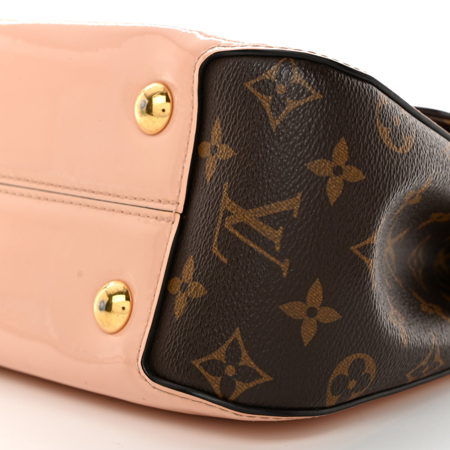 Louis Vuitton Patent Calfskin Monogram Cherrywood PM Rose Ballerine 10 of 11
