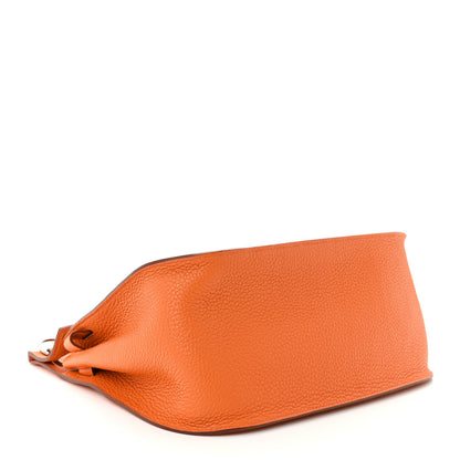 Hermes Taurillon Clemence Jypsiere 28 Orange 4 of 12