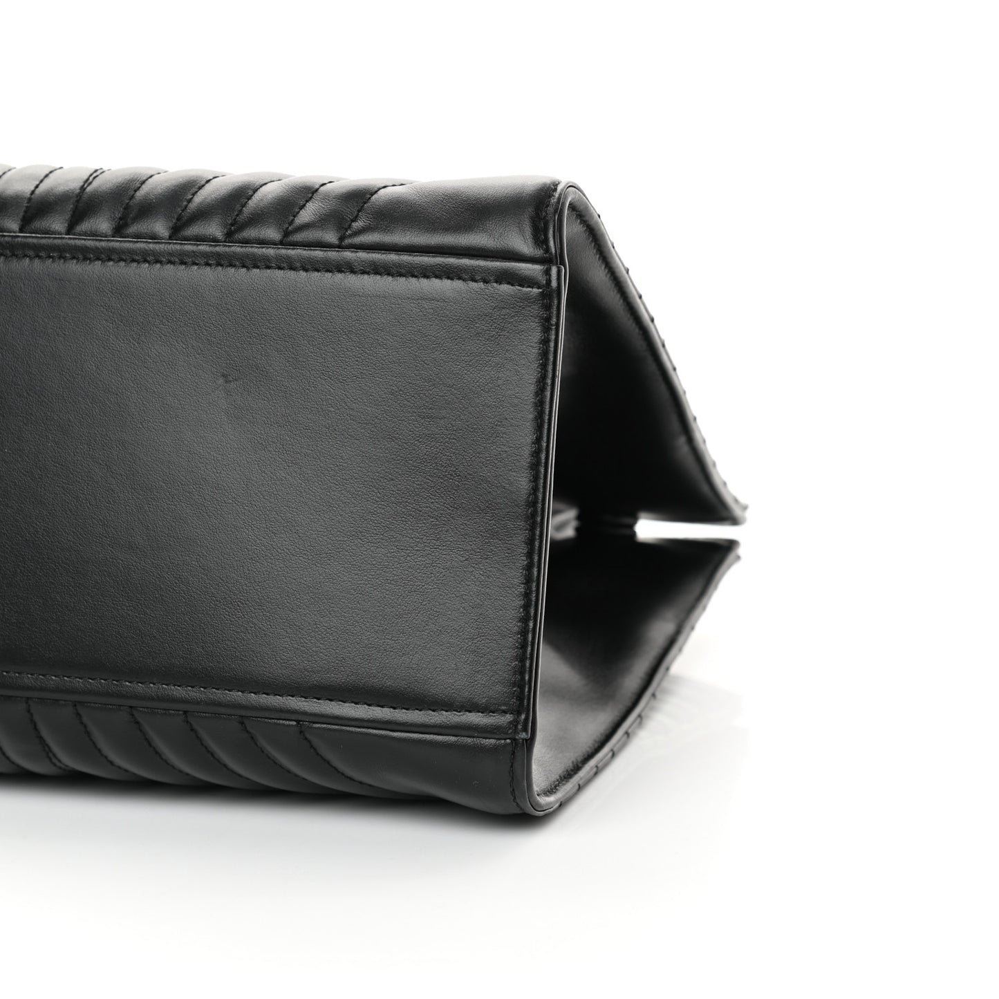Soft Calfskin Impunture Diagramme Tote Black