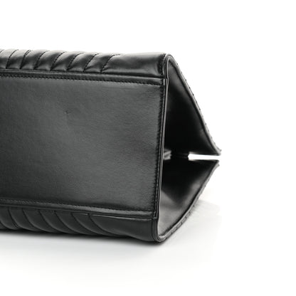Prada Soft Calfskin Impunture Diagramme Tote Black 9 of 11