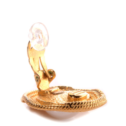 Chanel Pearl CC Clip On Earrings Gold 3 of 4