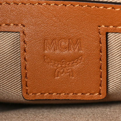 MCM Visetos Small Stark Backpack Cognac 7 of 9