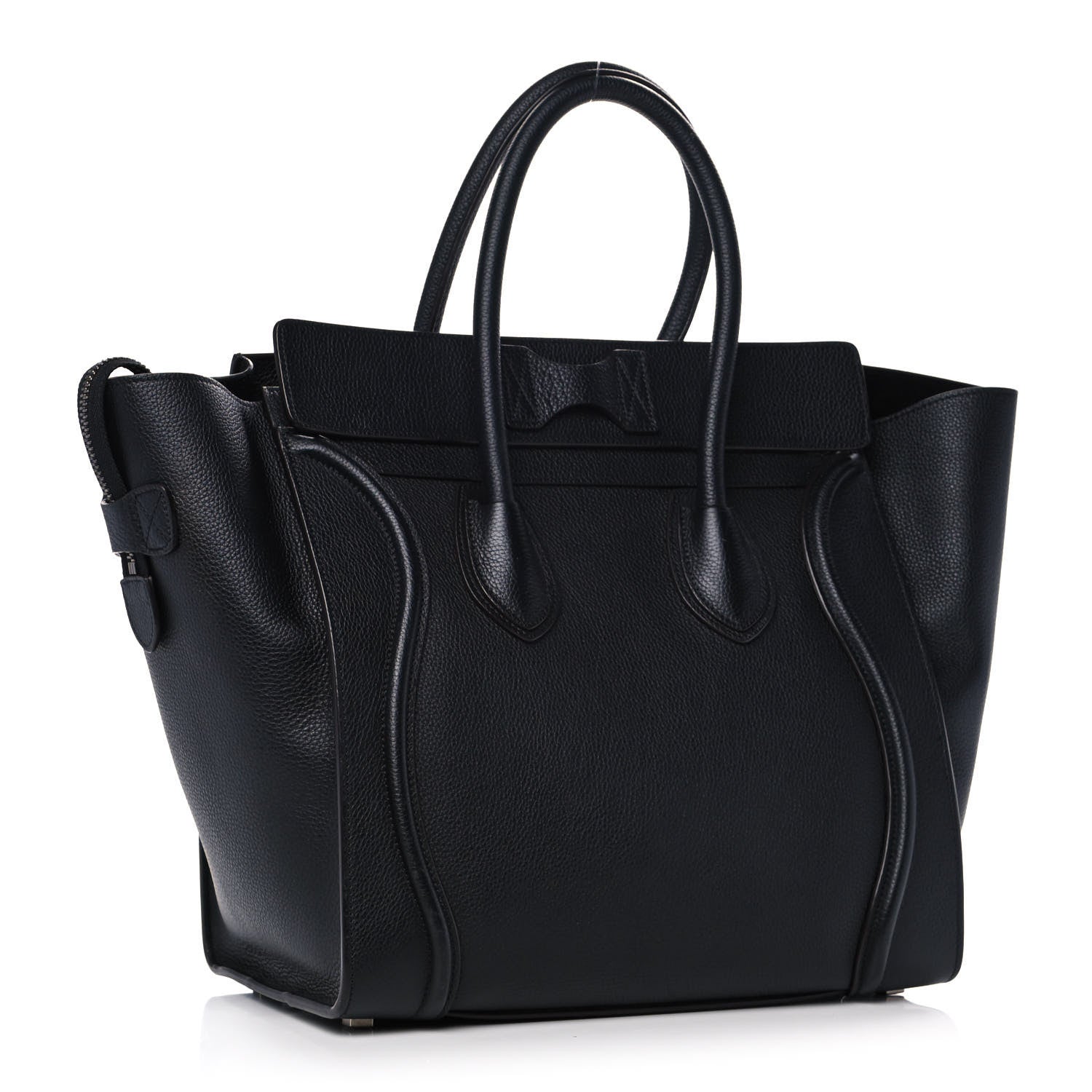 Celine Drummed Calfskin Mini Luggage Black 3 of 11