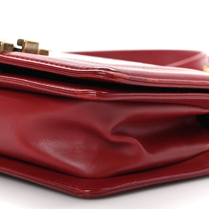 Chanel Glazed Calfskin Small Boy Flap Red 10 of 12