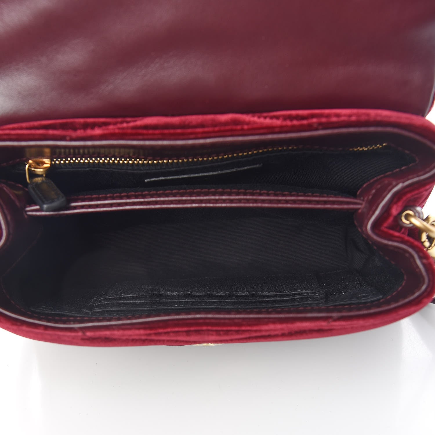 Saint Laurent Velvet Y Quilted Monogram Toy Loulou Crossbody Bag French Burgundy 5 of 11