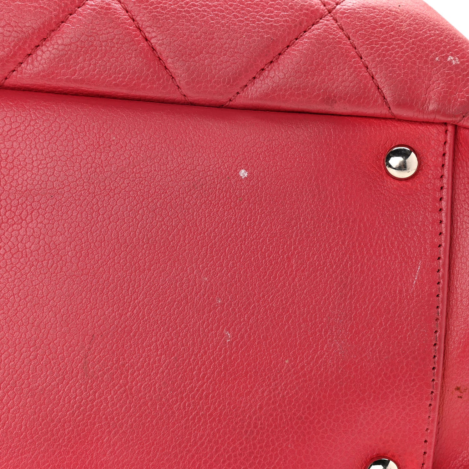 Chanel Soft Caviar Quilted CC Timeless Tote Fuchsia 18 of 19