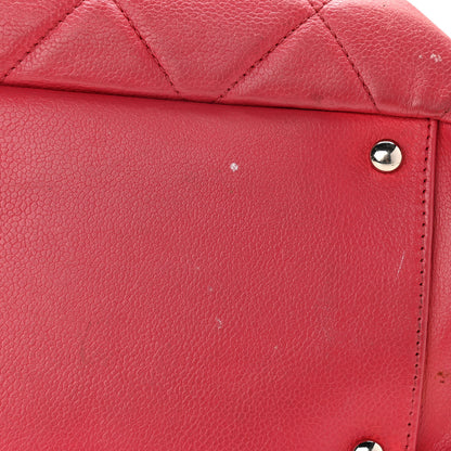 Chanel Soft Caviar Quilted CC Timeless Tote Fuchsia 18 of 19