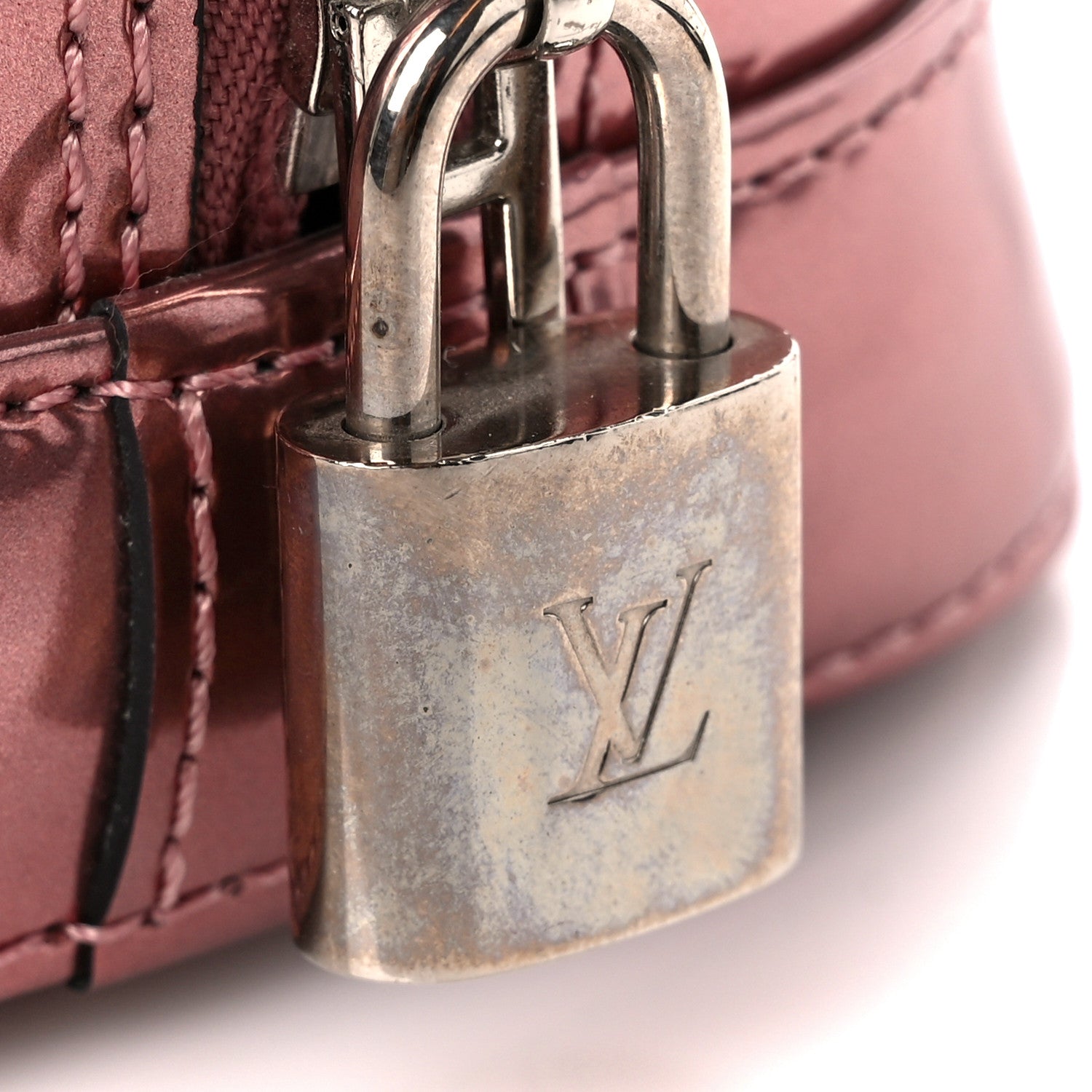 Louis Vuitton Vernis Epi Monogram Alma BB Rose Pale 8 of 12