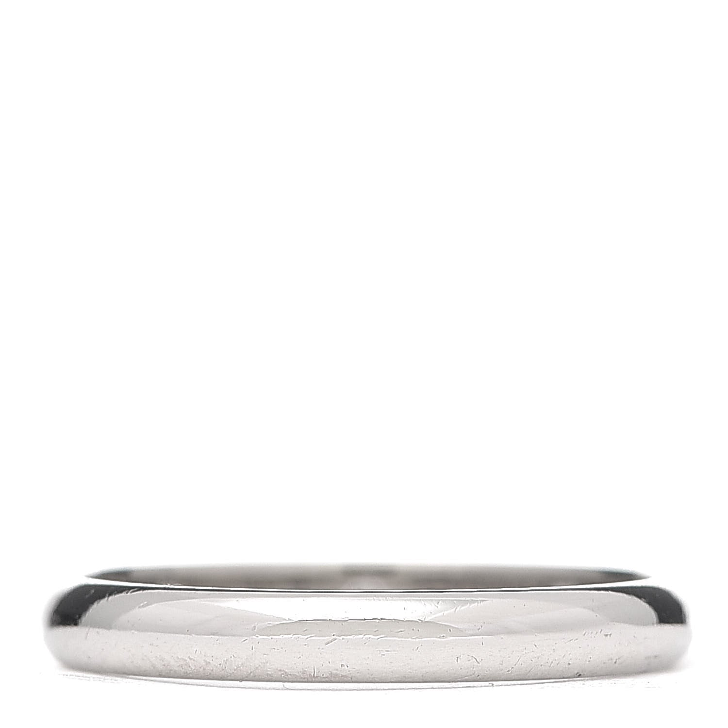 Cartier Platinum 3 Diamond 2.6mm 1895 Wedding Band Ring 50 5.25 3 of 6