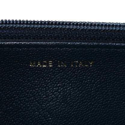 Chanel Patent Goatskin Quilted CC Eyelet Wallet On Chain WOC Blue 7 of 12