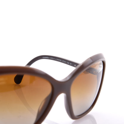 Chanel Pearl Polarized Square Sunglasses 5303-H Brown 7 of 8