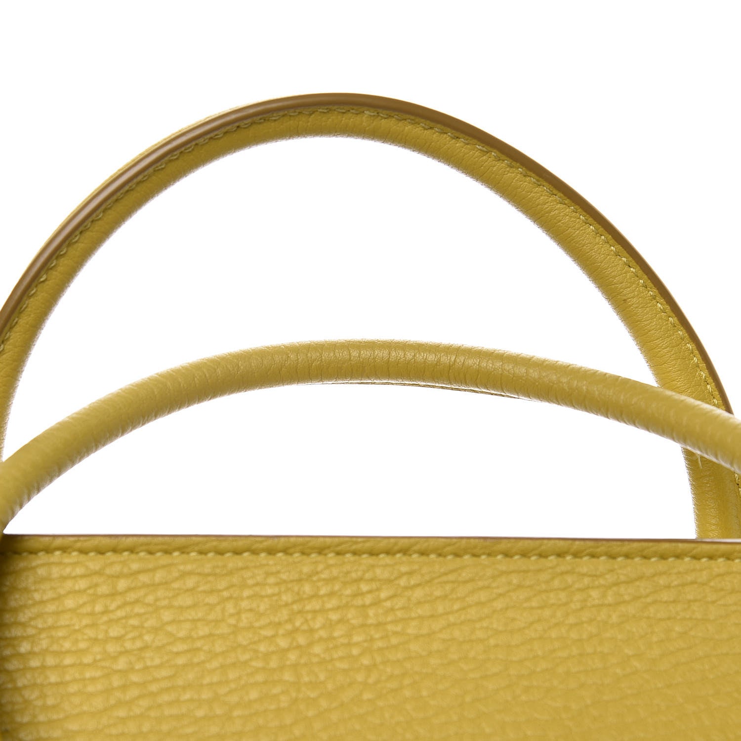 Celine Crisped Calfskin Mini Tie Knot Tote Chartreuse 11 of 11