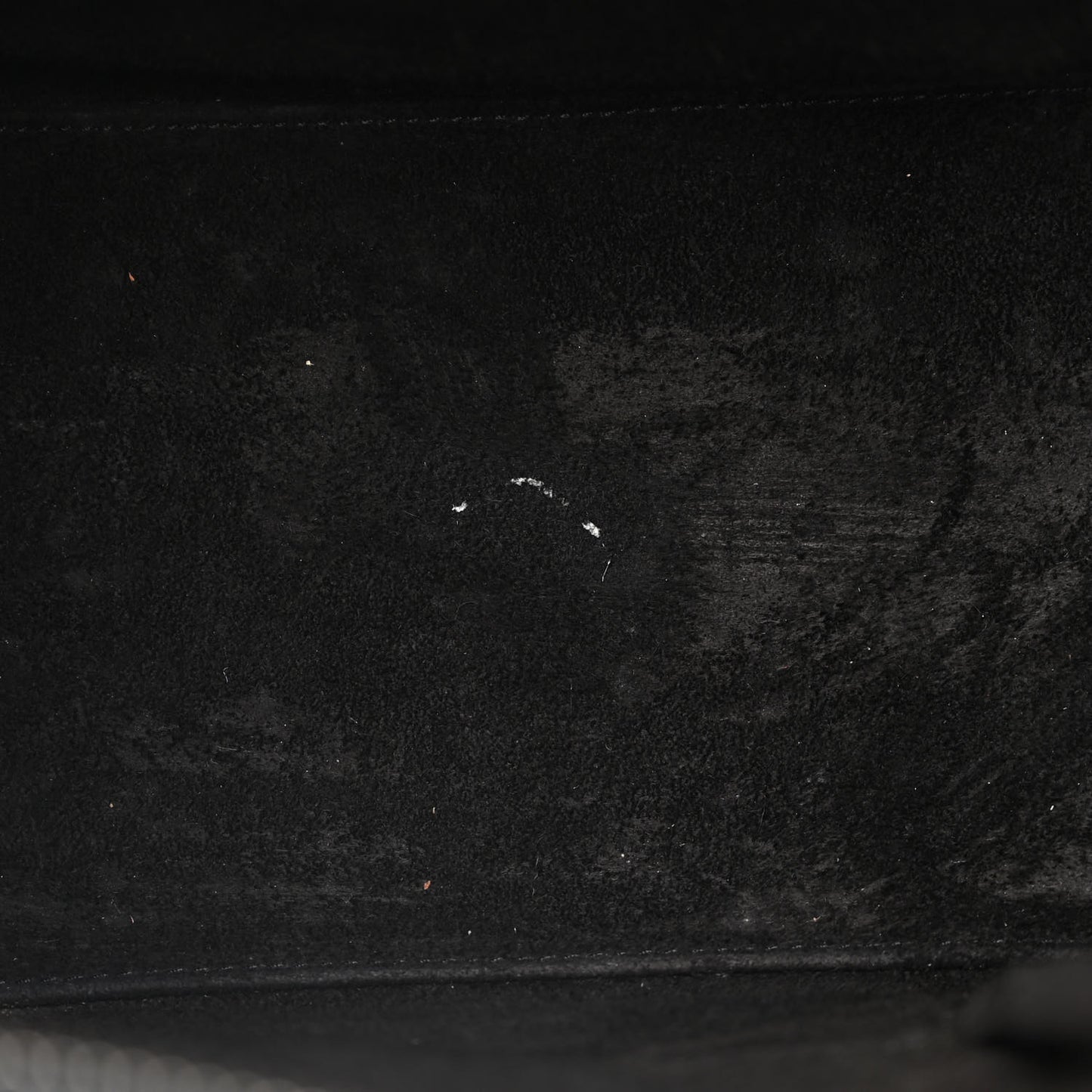 Drummed Calfskin Micro Luggage Black