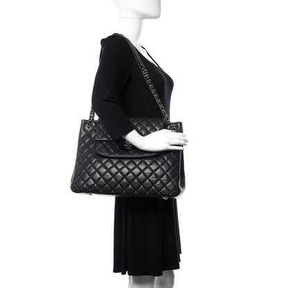Chanel Caviar Quilted Flap Tote Black 2 of 12