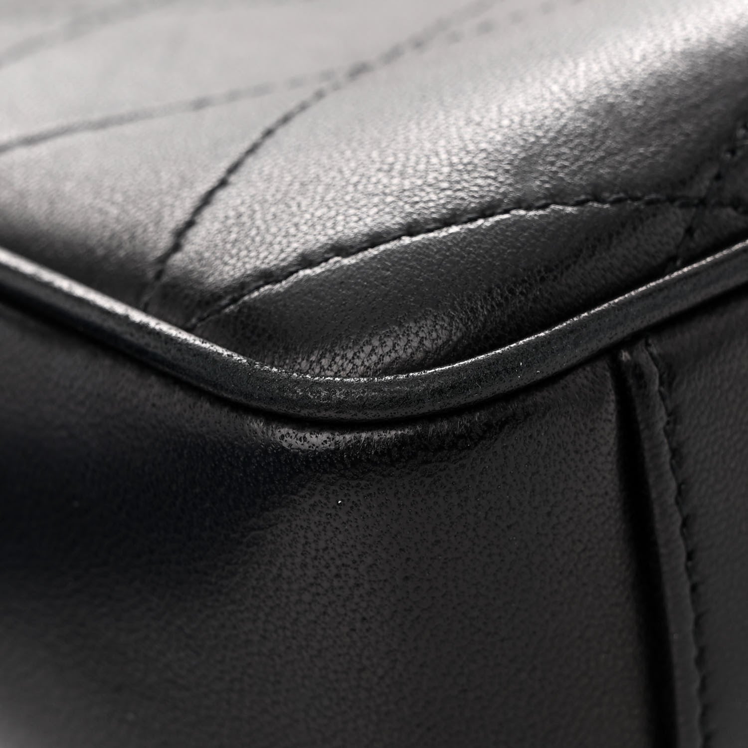 Saint Laurent Lambskin Quilted Le Maillon Chain Strap Crossbody Black 11 of 12