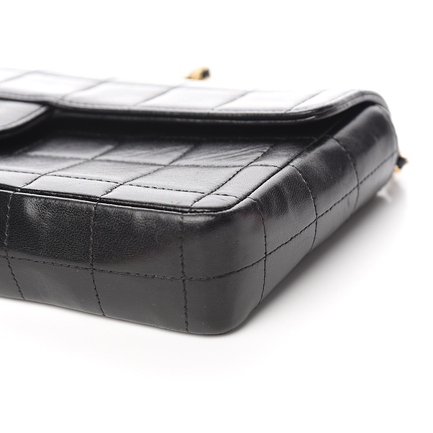 Chanel Lambskin East West Chocolate Bar Flap Black 9 of 9